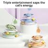 Cats Toy RollerTrack Toy Funny Turntable Cats Teaser Indoor Entertainment Toy