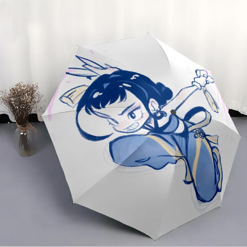 1pc KPop Demon Hunters ZOEY1 Umbrella, Sun Protection, And UV Shielding. It Has Eight Sturdy Ribs for Outdoor Use And Perfect Gift