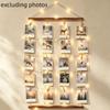 Minimalist Hanging Photo Display Handcrafted Photo Clip String Light  Halloween