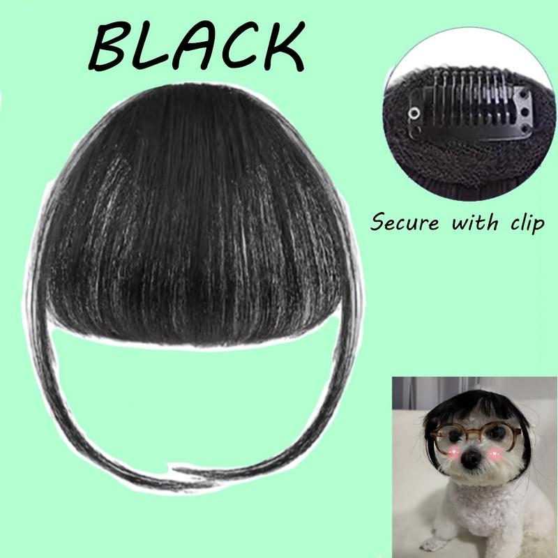 

Очаровательный парик для питомца на клипсе, простой в использовании, черный пушистый дизайн для кошек и собак, идеально подходит для нарядов и фотосессий one-size чёрный