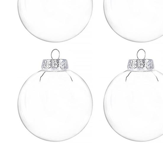 Palla per albero di Natale Utile decorazione portatile in plastica per albero di Natale Superficie liscia Palla per albero di Natale Decorazione palla di Natale