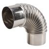 Stainless Steel Elbow Chimney Stove Pipe 90 Degrees Bending Chimney Flue Adapter Tube