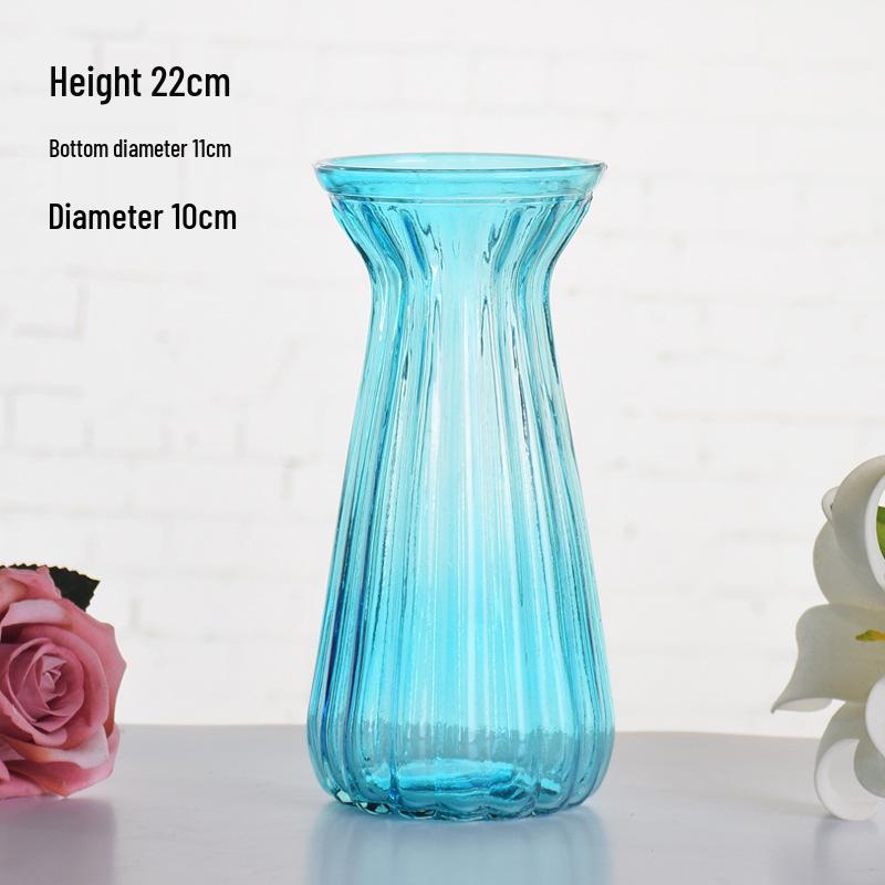Elegant European Glass Vase for Fresh or Dried Flowers - Creative Home Decor