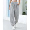 Damen Elastische Taille Kordelzug Jogginghose Locker Lässig Trainingshose Mit Seitentaschen