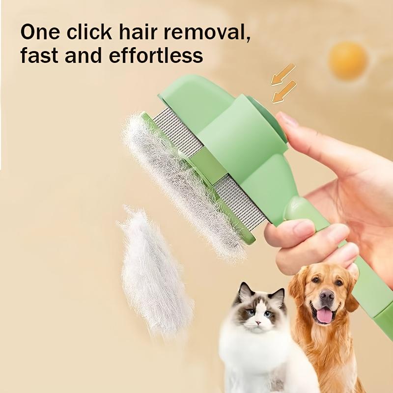 2pcs Soys Self-Cleaning Pet Massage & Bath Brush Suitable for Dogs & Cats with Built-In Shampoo Dispenser, Detangling Brush & Massager, Gentle