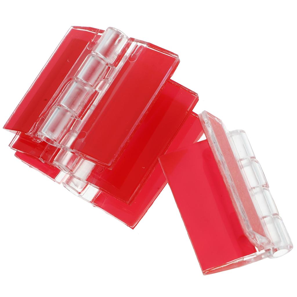 4pcs Acrylic Self-Adhesive Hinges Replacement Multi-Functional Flexible Hinges For Cabinet Box Small Furniture Lid Hinge