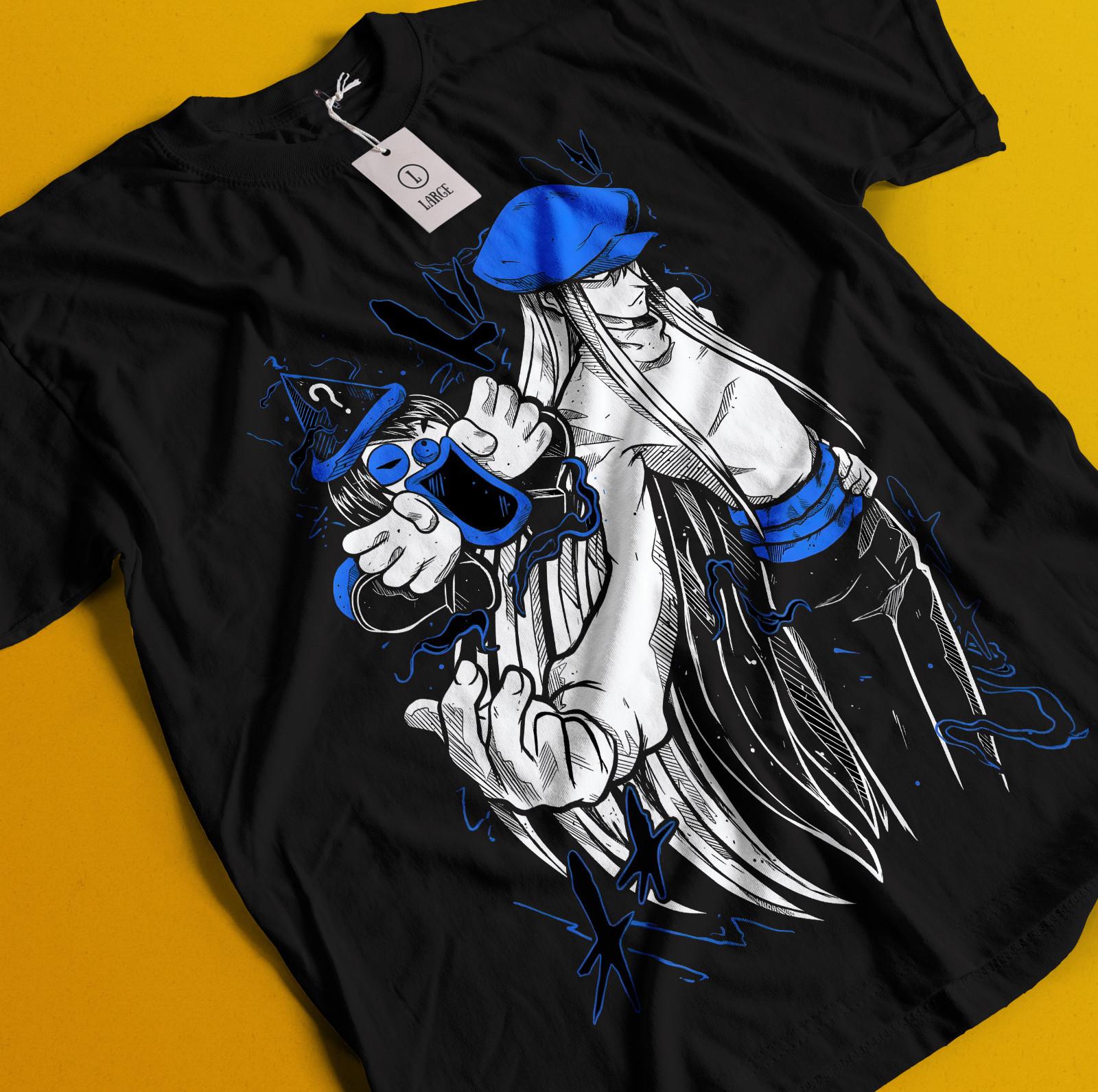 

Hunter X Hunter Kite T-Shirt Mens Womens Tees Top Anime Manga HxH Black Shirt All Size Gon Pitou Tee M
