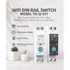 TUYA WIFI Smart Circuit Breaker energy meter 1P 16A DIN Rail for Smart Home wireless Remote Control Smart Switch by APP TONGOU