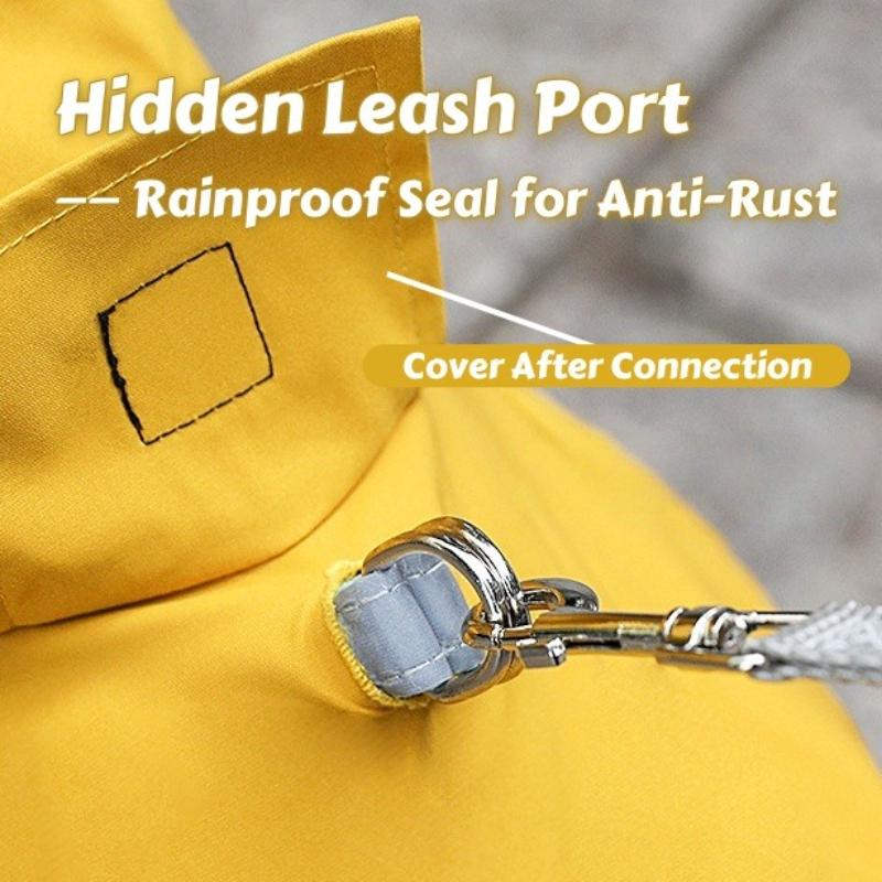 Storm Reflective Trim Dog Raincoat - Windproof & Waterproof Outdoor Adventure Jacket for Small/Medium Dogs Dog Clothes