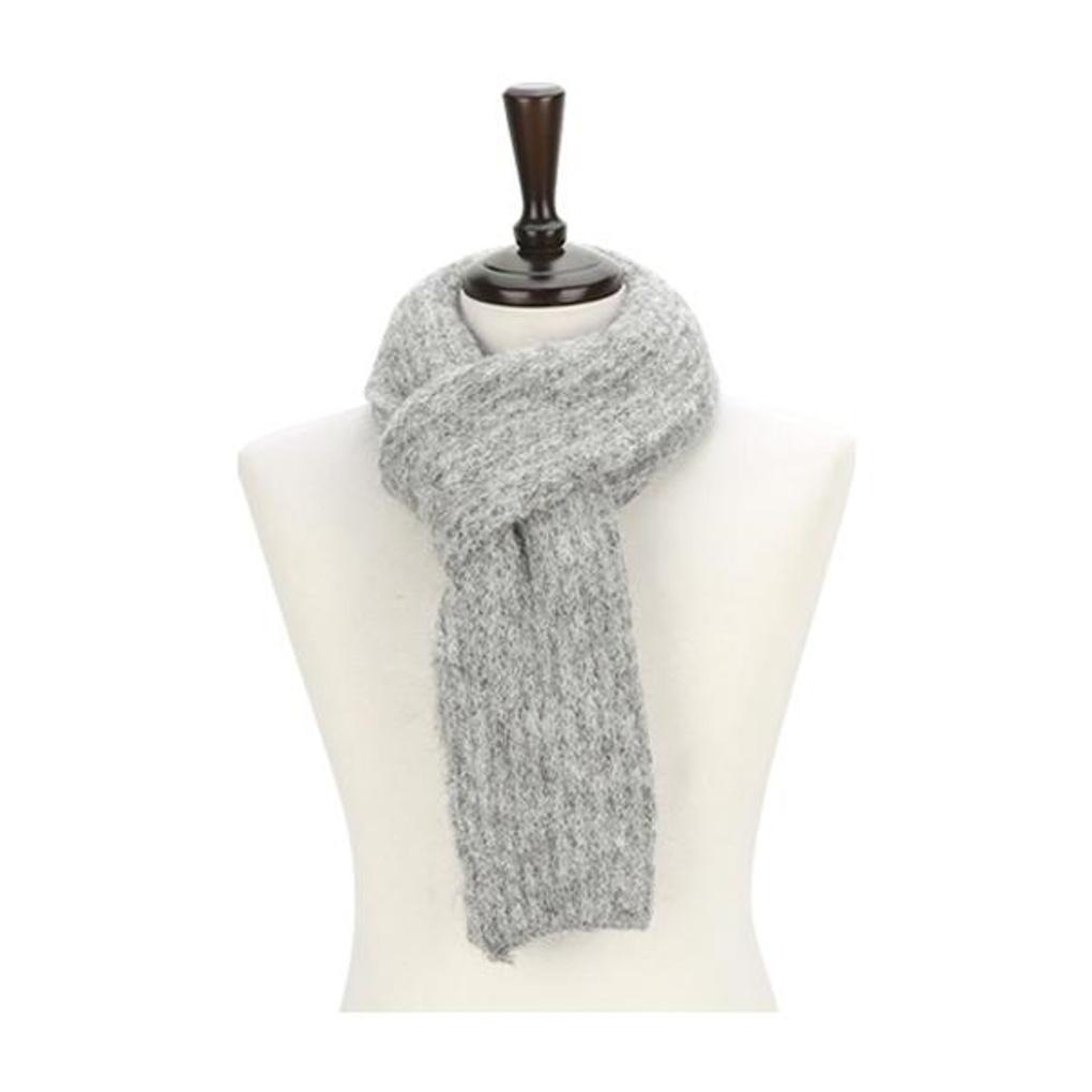 Elkate Women's Muffler Neck Warmer Fall/Winter Couple Plain Wool Knit Scarf LNM220