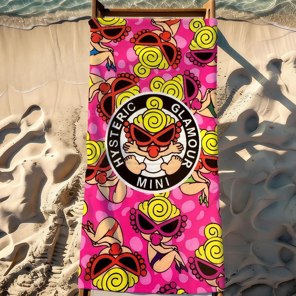 Mode Hysteric Mini Handtuch Sport Schnelltrocknend Reisen Camping Sanddicht Weich Leicht Großes Strandtuch
