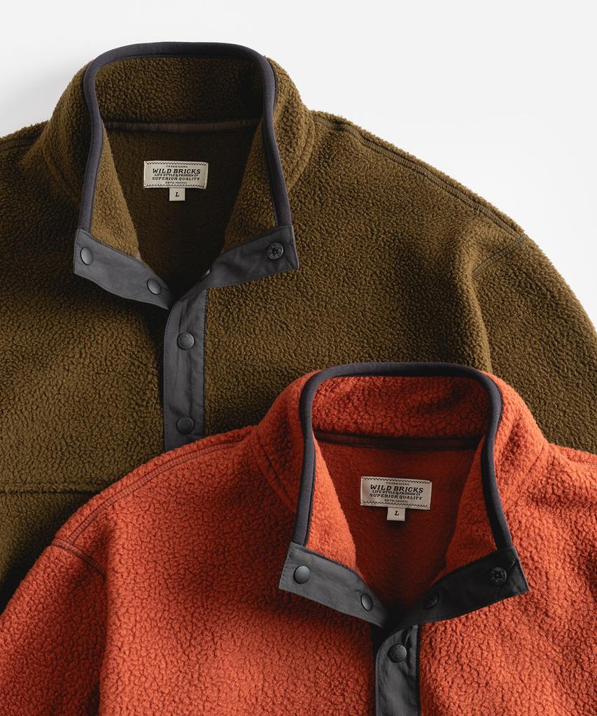 Wild Bricks W24 Fleece Pullover (Orange)