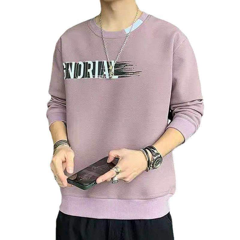 New Style Sweater Men'S Spring And Autumn Men'S Long Sleeved T-Shirt Pullover Round Neck Casual Bottoming Shirt Youth Trend Men'S Top