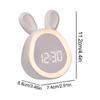 Kids Cute Rabbit Alarm Clock With Night Light USB Charging Smart Alarm Clock Led Digital Alarm Clock For Boys Girls Bedrooms