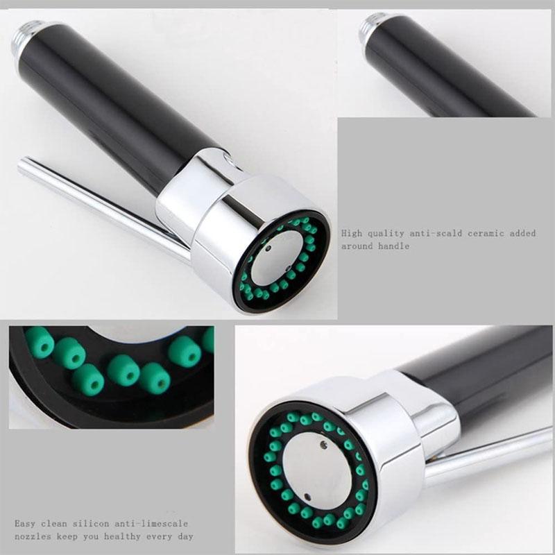 Kitchen Pull-out Faucet Nozzle Handheld ABS Faucet Water-saving High-pressure Nozzle Bathroom Sink Faucet Replacement