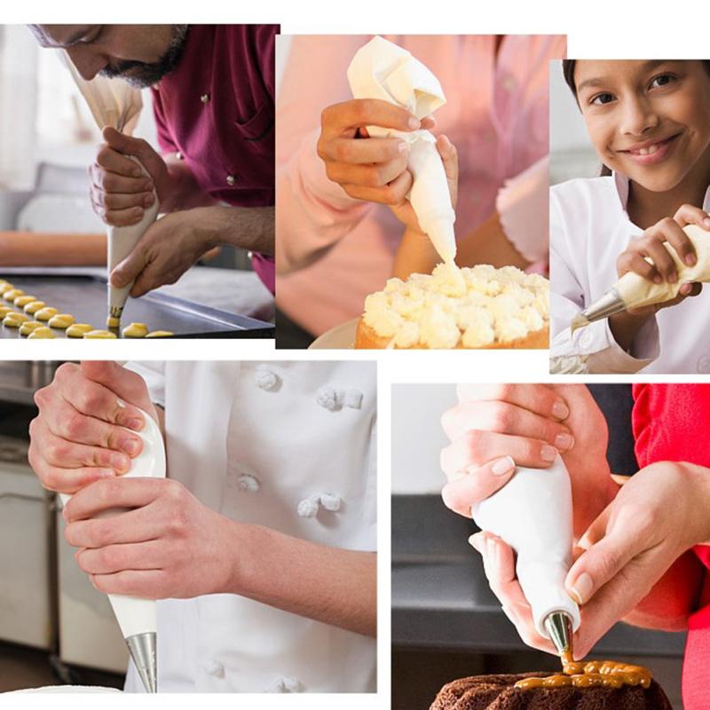 Spritzbeutel Baumwoll-Leinwand 5-50 Wiederverwendbar Verdickt Professionell Cremesack Garniersack