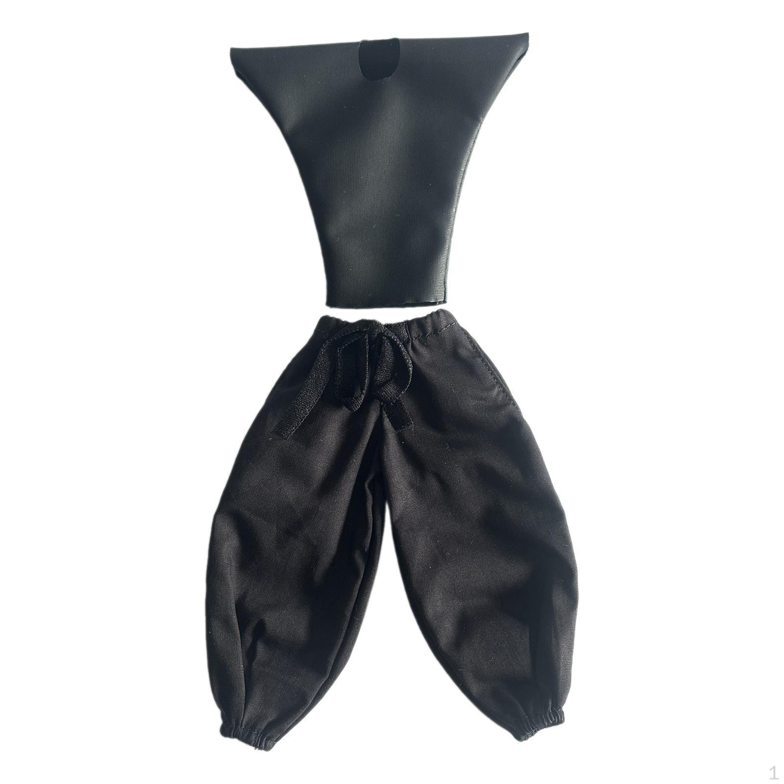 

1/12 Мужская фигурка Одежда Мода Ручной Работы Классический Повседневный Костюм Набор для 6 Фигурок Костюм чёрный