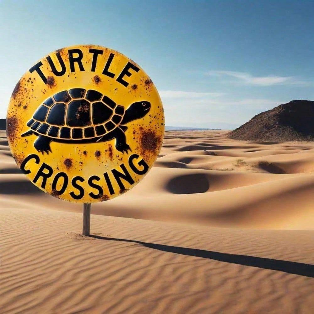 Metal Wall Art Turtle Black Yellow Aluminum Panel Garden Decor Outdoor