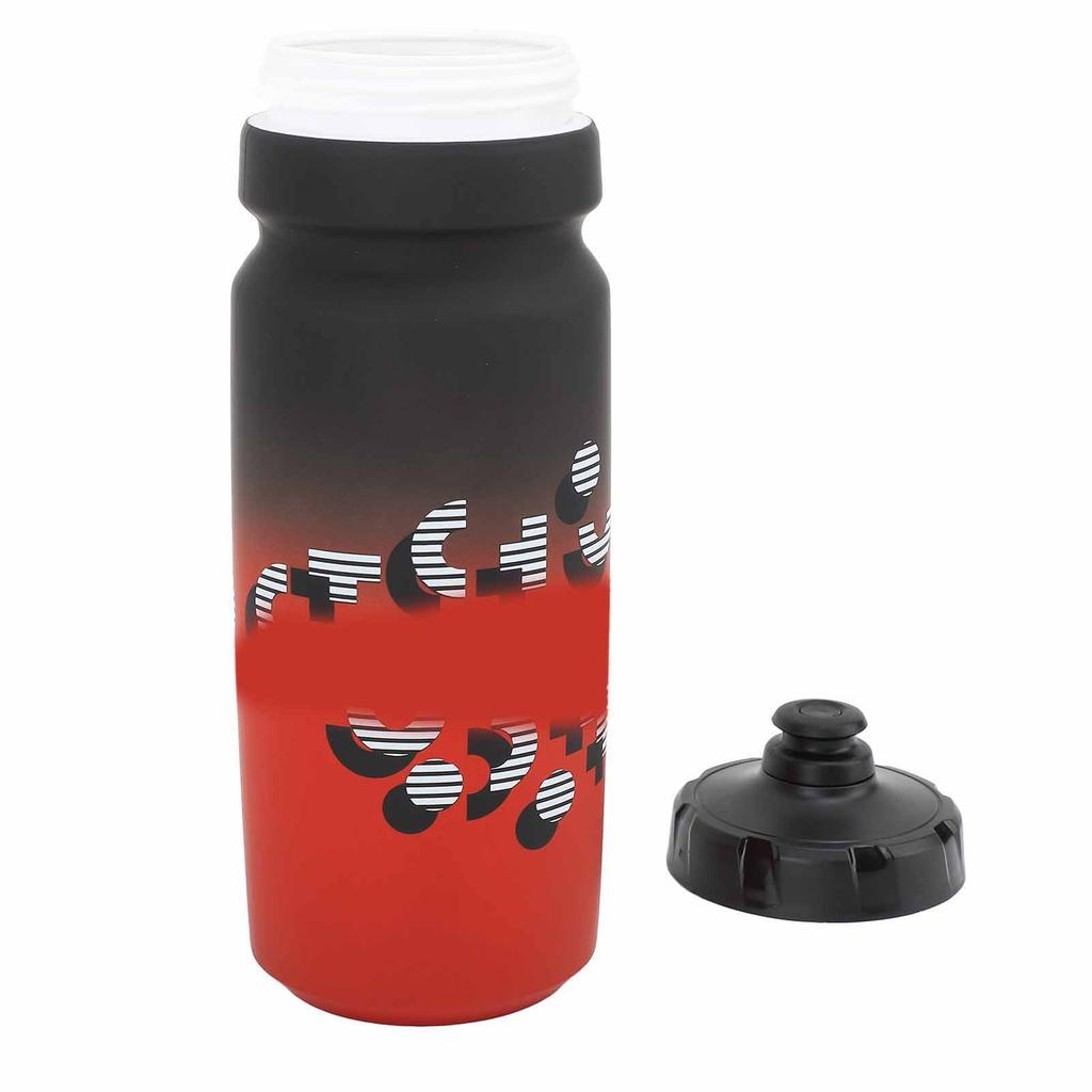 Bike Water Bottle Portable Leakproof Squeeze Water Bottles for Outdoor Sports Running 750ml Black Red