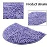 Teppich Bodenmatte Halbrund Teppich Esszimmer Badezimmer Halbkreisförmig Shaggy 40*60cm Saugfähig Rutschfest Für Dusche