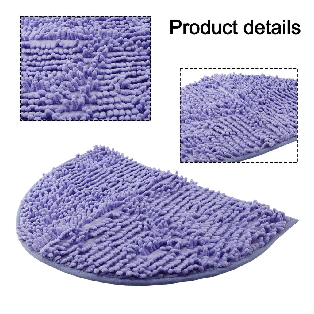 Teppich Bodenmatte Halbrund Teppich Esszimmer Badezimmer Halbkreisförmig Shaggy 40*60cm Saugfähig Rutschfest Für Dusche