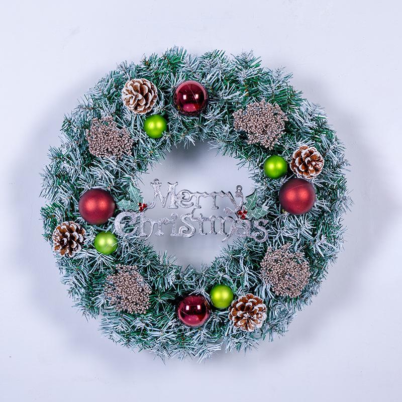 Festive Wreath: 40/50/60cm Artificial Christmas Decorations for Windows, Doors, and Trees