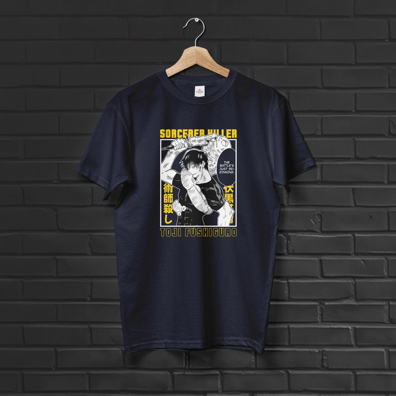 

Toji Fushiguro T-Shirt Assassin Sorcerer Graphic Tee Cotton Gift 2XL