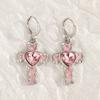 Fresh Sweet Fashionable Drop Oil Flower Earrings for Women Ladies Exaggerated Large Petal Stud Earring Party Jewelry Accessories