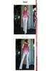 Women's High-Value Fashionable Yoga Set with Padded Bra and Stylish Back Tank - Perfect for Training, Running, and Fitness