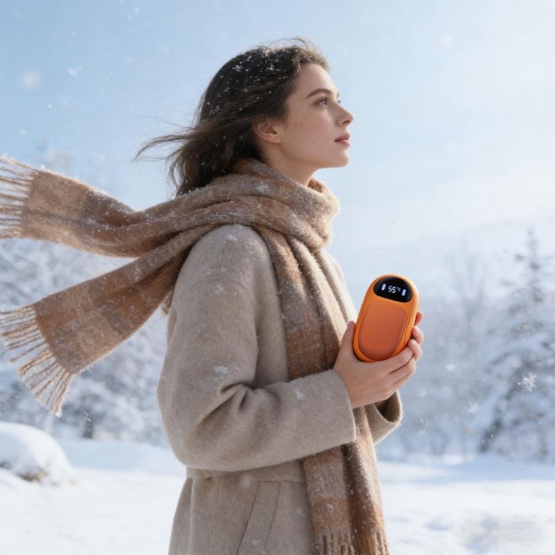Fast Heating USB Rechargeable Hand Warmer Providing Easy Warmth Feature Magnetic Accent For Indoor And Outdoor Use