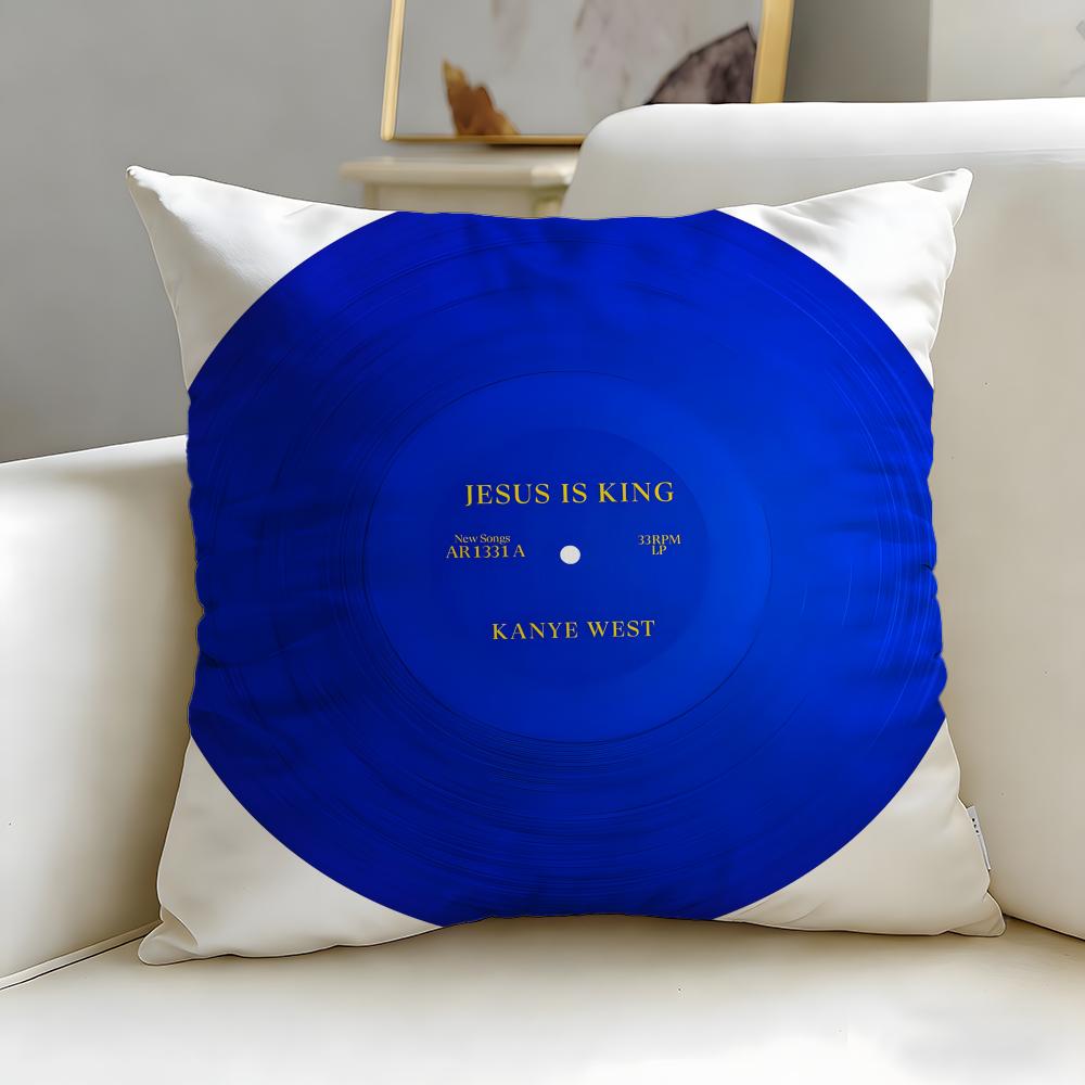 popular rapper Kanye Omari West Cushion Cover Soft EasyWash Pillow Case Versatile for Couch Bed Travel and Office