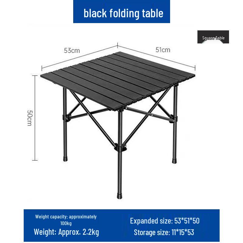 Verstellbarer Outdoor-Klapptisch für Grillen, Picknick und All-Terrain-Einsatz