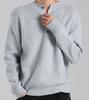 Beoteunseoul 5-Button Henley Neck Long Sleeve Knit (Melange)