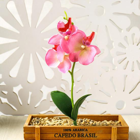 1 szt. Sztuczny motyl orchidea kompozycja kwiatowa ogród DIY dekoracje na biurko na przyjęcie