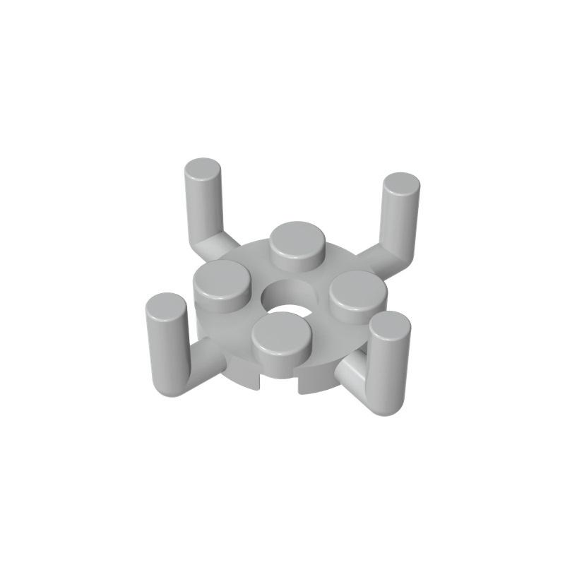 

50g 61Pcs/lot 98284 Plate Round 2x2 4 Holes 4 Bars Building Blocks Accessories Compatible with Brick Toys Children 50g--61PCS