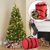 Christmas Lights Storage Holder Christmas Light Storage Bag Oxford Heavy Duty Containers with Zipper for Wrappers Extension