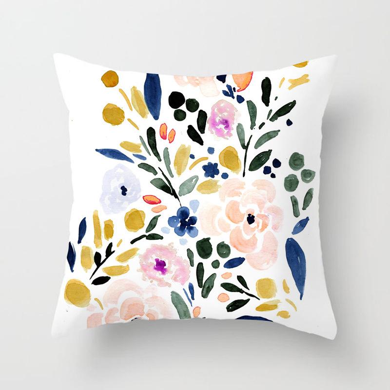 Throw Pillow Home Decor Case Floral Pattern Decorative Cushion Cover