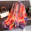 New Design Silk Scarf Soft Sun Protection Shawl High Quality Neckerchief Four Seasons Cotton Voile Soft Muslim Kerchief Bandanna