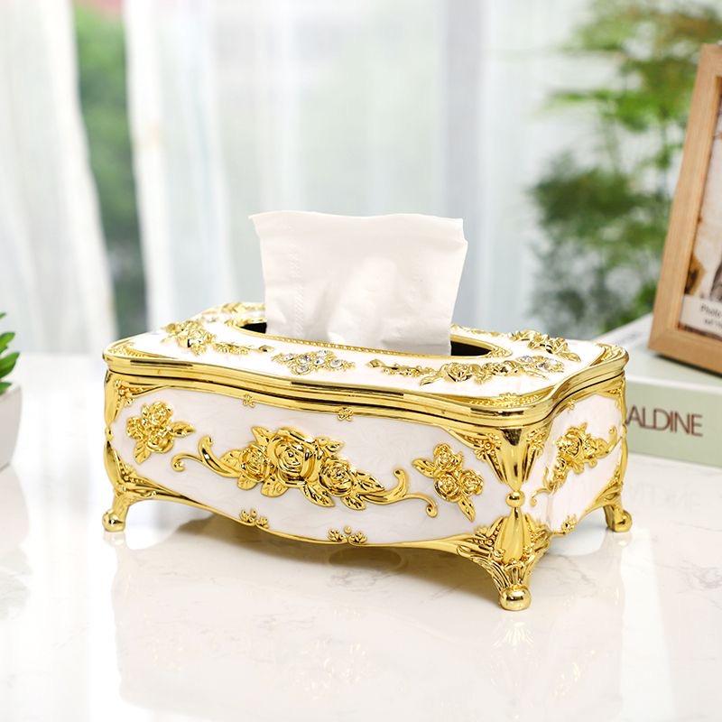 European Style Tissue Box – High-End Napkin Holder for Home or Hotel Use