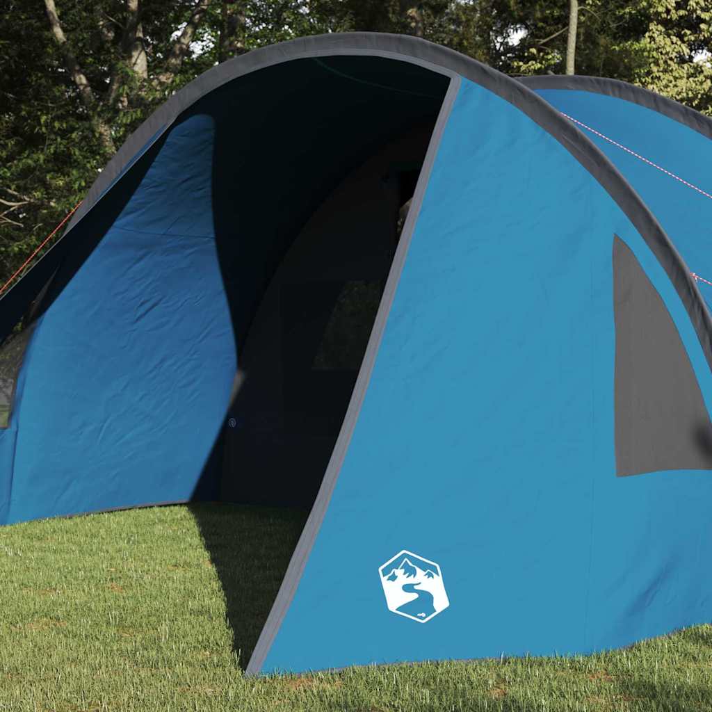 5 Person Tunnel Tent in Blue and Grey 805 x 405 x 211 cm