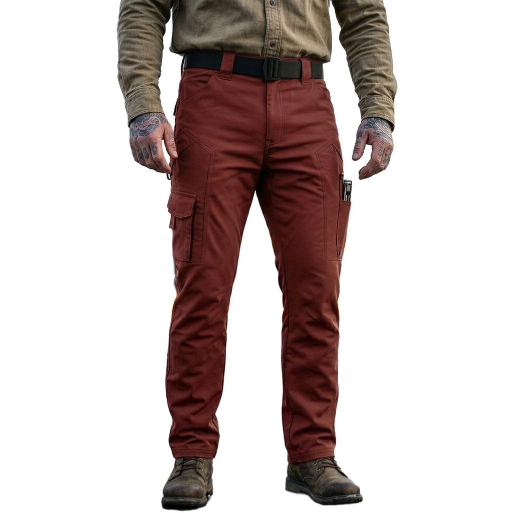 Herren- Cargohose Mehrere Taschen Retro-Farbe für die Arbeit im Freien