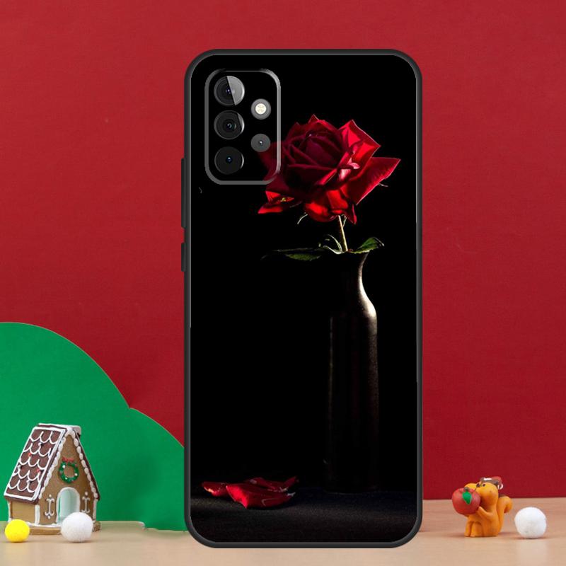Beautiful Garden Red Roses Flowers Case For Samsung Galaxy A56 A33 A13 A36 A23 A52 A32 A12 A54 A34 A14 A16 A53 A15 A35 A55 A17