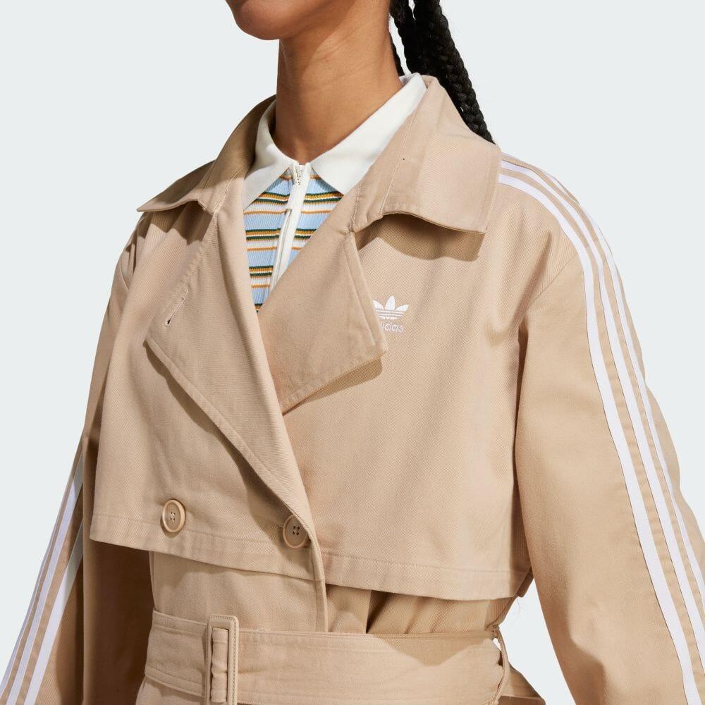 New Adidas Adicolor Trench Coat Twill IZ0382