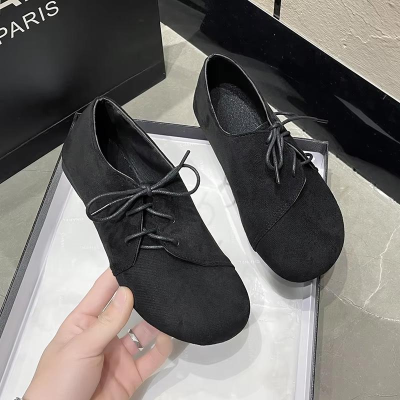 Fashion 2025 Fashion Mid Flats Walking Shoes Light Leopard Women Chunky Loafers Shoes New Hot Suede Brand Pumps Casual Round Toe Dress