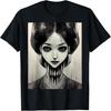 Creepy Horror Anime Manga Girl Japan Japanese Harajuku T-Shirt