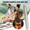 Contenedores Metálicos Herméticos para Tubo de Vino 1.5oz Petaca de Acero Inoxidable Tubo Soporte para Salidas Casuales Botella Portátil de Licores para Whisky Vodka Bebidas Espirituosas Verano