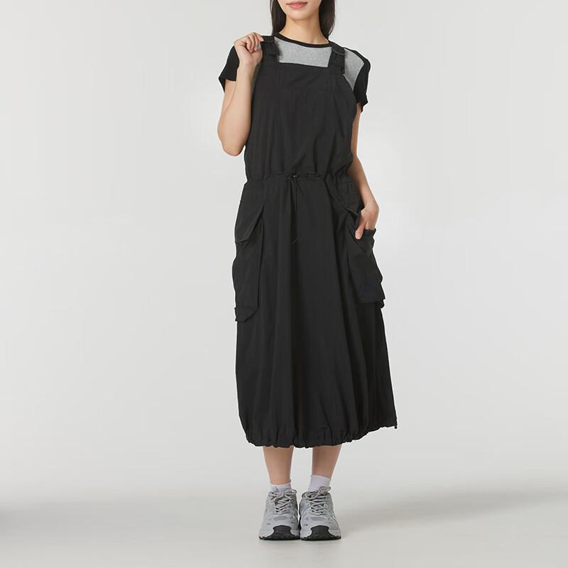 Puma Fashionable Breathable Casual Long Sleeve Suspender Dress Women Dresses Black 628129-01