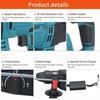 50-60Hz 19800mAh Rechargeable Multifunction Electric Hammer Impact Power Drill Tool with Battery Brushless Electric Rotary Hammer