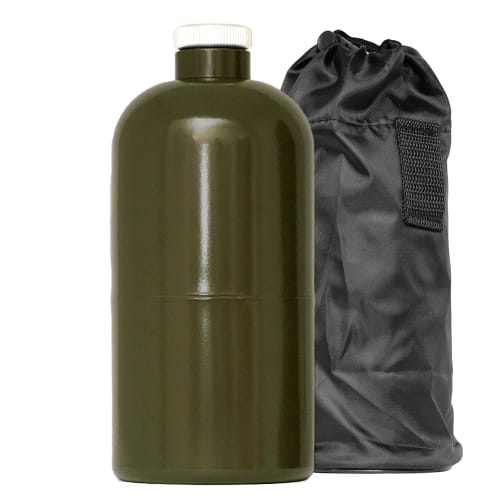 

PLOW PH-GT1 1L Steel Gasoline Can, Fire Service Law Compliant, with Filling Nozzle, Green/Army Green