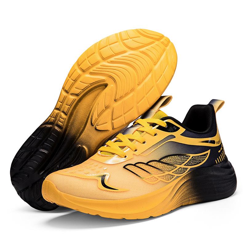 Sneakers Large size shoes New flying flag surface breathable ultra-light casual thick-soled heightening shoes